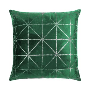 POSZEWKA WELUROWA 45x45 VELVET GLOSSY ZIELEŃ BUTELKOWA