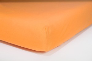 Prześcieradło jersey z gumką 60x120 (pomarańczowe) 145 g/m2 