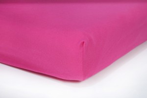 Prześcieradło jersey z gumką 140x200 (różowe) 145 g/m2
