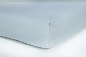 Prześcieradło jersey z gumką 160x200 (jasnoszare) 145 g/m2