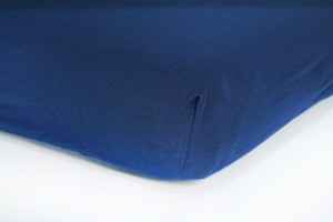 Prześcieradło jersey z gumką 180x200 (granatowe) 145 g/m2