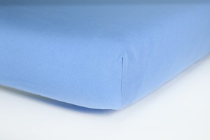 Prześcieradło jersey z gumką 220x200 (jasnoniebieskie) 145 g/m2