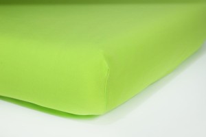 Prześcieradło jersey z gumką 220x200 (limonka) 145 g/m2