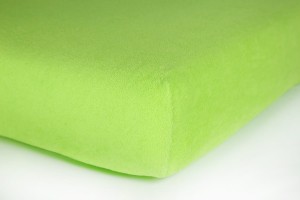 Prześcieradło frotte z gumką 180x200 (limonkowe) 180 g/m2