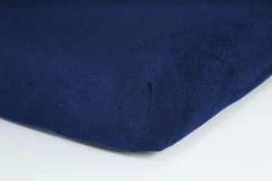 Prześcieradło frotte z gumką 120x200 (granatowe) 180 g/m2