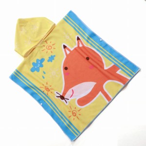 Poncho Lisek 60x120 ręcznik ponczo z kapturem