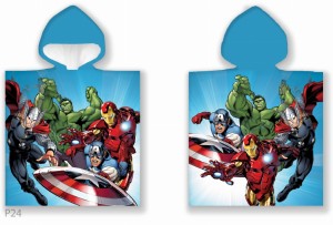 Poncho ponczo Avengers 55x110 ręcznik Carbotex 