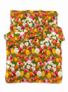 Komplet pościeli 3D Tulipany 200x220 3-częściowy