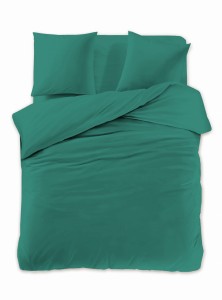 Komplet pościeli dwustronnej 220x200 3-częściowy zielony