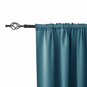Matowa zasłona gotowa na taśmie 140x250 denim dżins