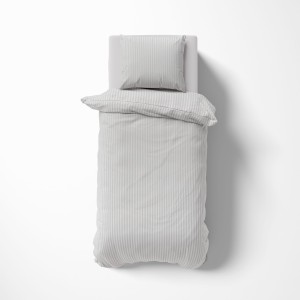Komplet pościeli z adamaszku Pure Collection 140x200 srebrny 