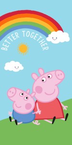 Ręcznik Świnka Peppa 70x140 kąpielowy plażowy Jerry Fabrics