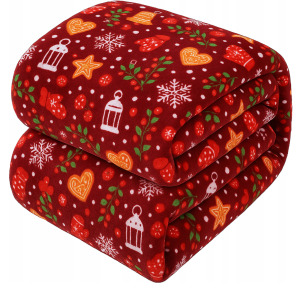 Koc świąteczny 160x200 narzuta kocyk pled