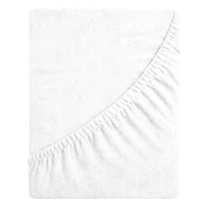 Prześcieradło frotte z gumką 60x120 (biały) 190 g/m2 DeLux