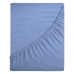 Prześcieradło jersey z gumką 60x120 (błekit) 155 g/m2 DeLux