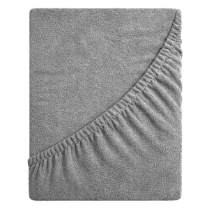 Prześcieradło frotte z gumką 60x120 (stalowy) 190 g/m2 DeLux