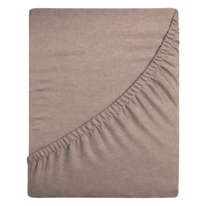 Prześcieradło jersey z gumką 120x200 (cafe) 155 g/m2 DeLux