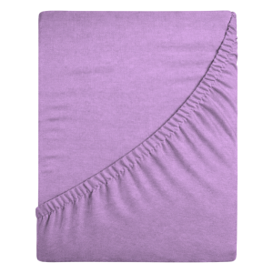 Prześcieradło jersey z gumką 220x200 (wrzos) 155 g/m2 DeLux