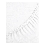 Prześcieradło frotte z gumką 80x160 (biały) 190 g/m2 DeLux