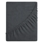 Prześcieradło frotte z gumką 80x160 (popiel ciemny) 190 g/m2 DeLux