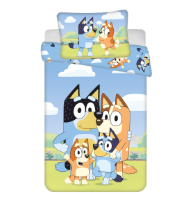 Pościel do łóżeczka Piesek Bluey 100x135 Jerry Fabrics