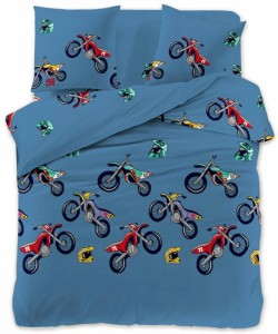 Komplet pościeli Motocross Motor Cross 3D 160x200 3-częściowy
