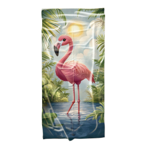 Ręcznik plażowy kąpielowy szybkoschnący 70x140 Flaming