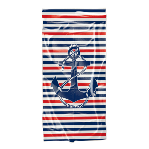 Ręcznik plażowy kąpielowy szybkoschnący 70x140 Kotwica