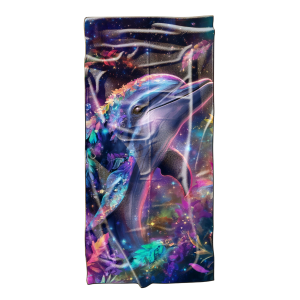 Ręcznik plażowy kąpielowy szybkoschnący 100x180 Magiczny Delfin