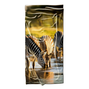 Ręcznik plażowy kąpielowy szybkoschnący 100x180 Zeberki