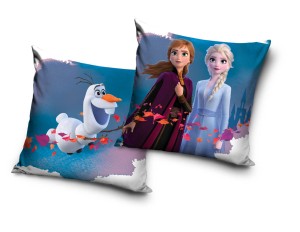 Poszewka na poduszkę welwetowa jasiek 40x40 Kraina Lodu (Frozen)