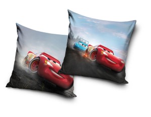 Poszewka na poduszkę welwetowa jasiek 40x40 Auta (Cars)