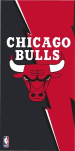 Ręcznik Chicago Bulls koszykówka NBA 70x140 kąpielowy plażowy Carbotex